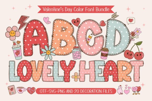 A Designer’s Review of Valentine s Lovely Heart: Playful Color Font