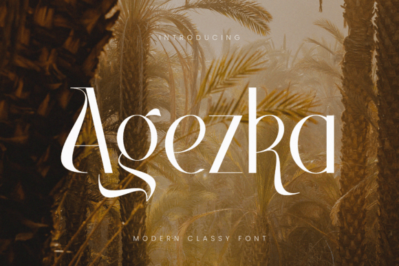 Agezka: A Classy Display Font for Handmade Products
