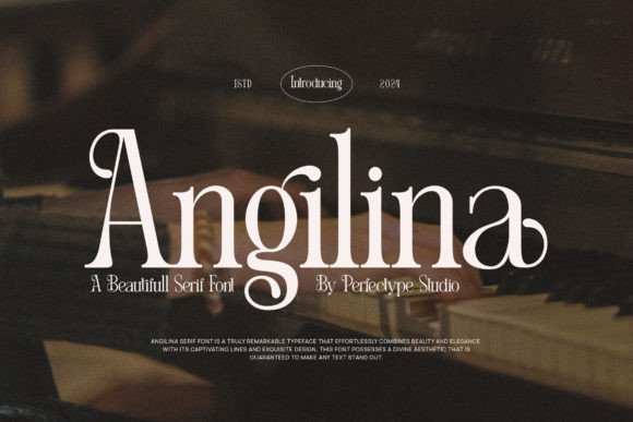Angilina: A Serif Typeface That Gives Small Business Branding a Polished Look