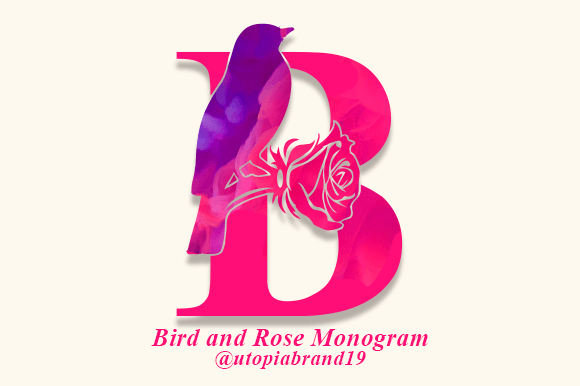 Bird and Rose Monogram: A Decorative Font That Elevates Digital Branding
