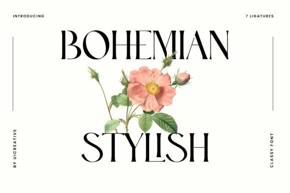 Bohemian Stylish: A Serif Font That Brings Handmade Products to Life