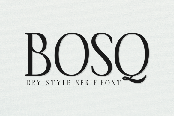 Bosq: A Serif Typeface for Confident Editorial Design