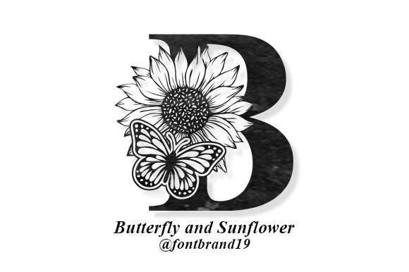 Butterfly and Sunflower: A Decorative Font for Editorial Design