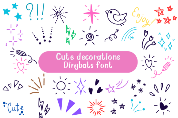 Cute Decorations Font Review