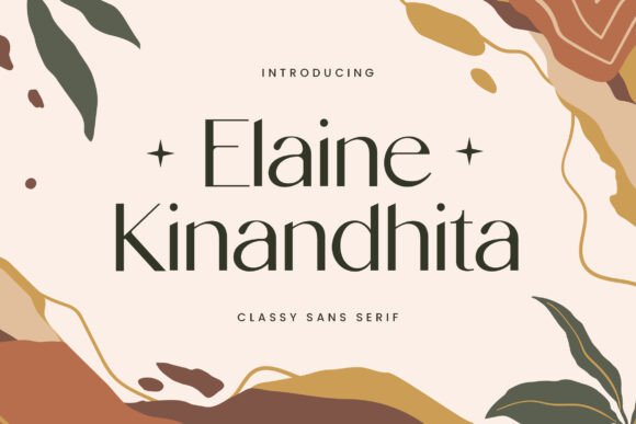 Elaine Kinandhita: A Classy Sans Serif Font for Editorial Design