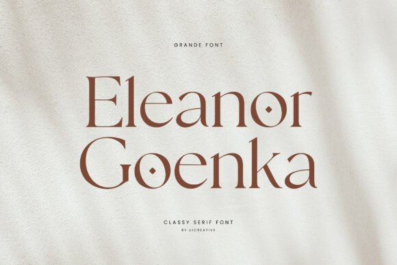 Eleanor Goenka: A Serif Font Built for Campaigns That Need to Stop the Scroll