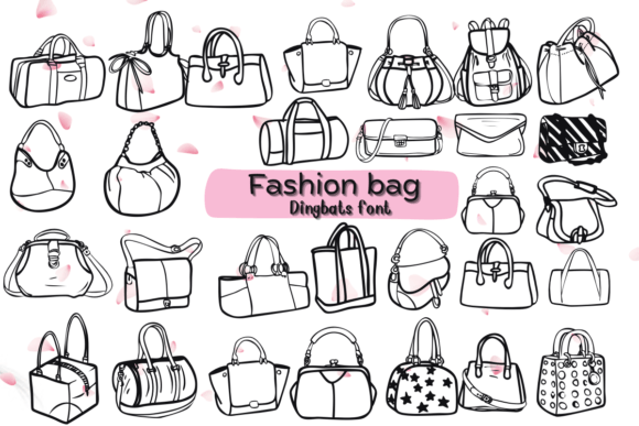 Fashion Bag Brings Sketch Style to Digital Typography