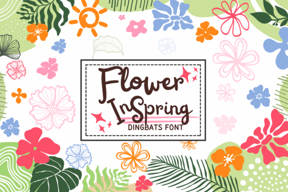 Flower in Spring: The Dingbats Font That Gives Small Business Branding a Handcrafted Soul