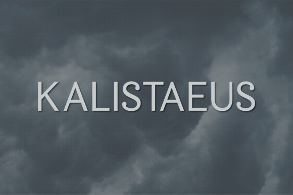 Kalistaeus: A Font That Speaks Clearly