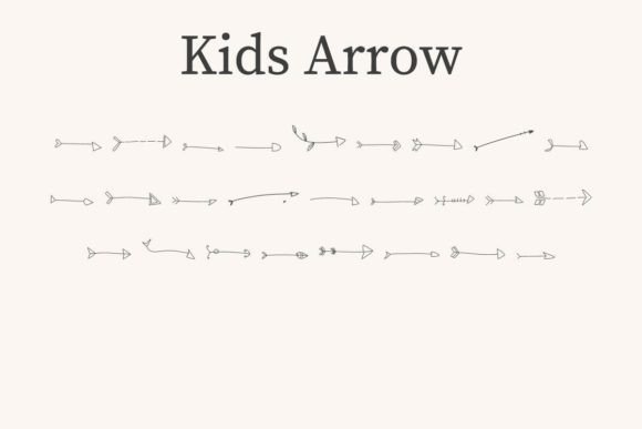 Kids Arrow: A Dingbat Font for Whimsical Editorial Design