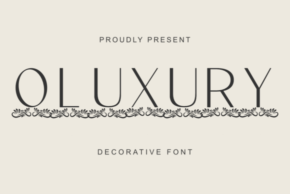 Oluxury Font: Elegant Typography for Makers