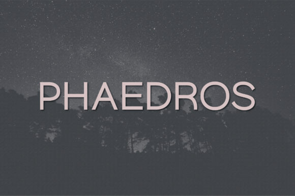 Phaedros: A Modern Sans Serif Font