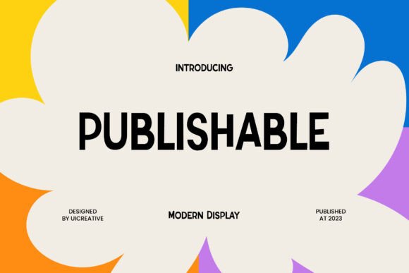 Publishable: A Designer's Take on a Modern Sans Serif