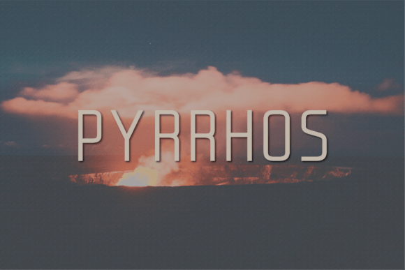 Pyrrhos: A Modern Sans Serif Font