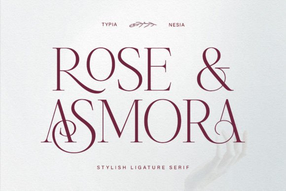 Rose Asmora: An Elegant Serif Font for Handmade Products