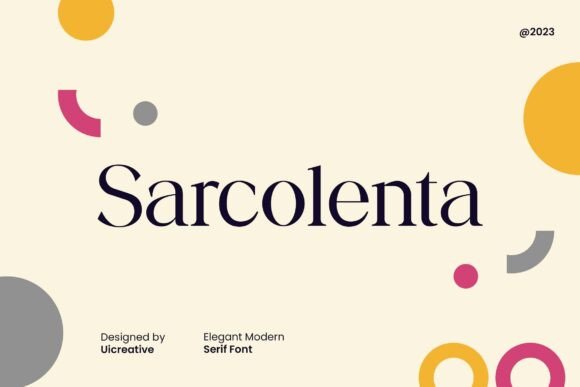 Sarcolenta: A Refined Serif Font for Digital Brand Experiences