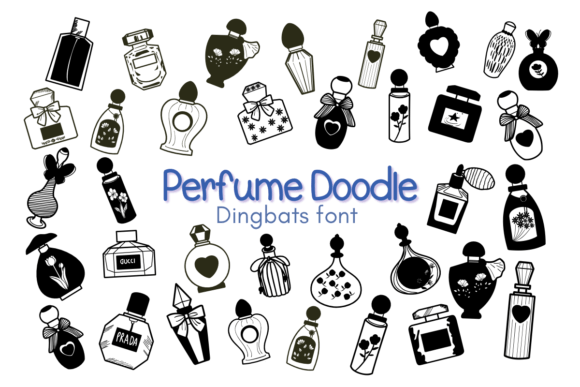 Testing Perfume Doodle as a Playful Display Font for a Boutique Brand
