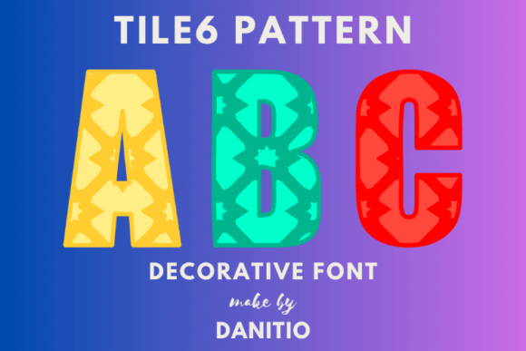Tile6 Pattern: A Decorative Font to Elevate Your Brand Identity