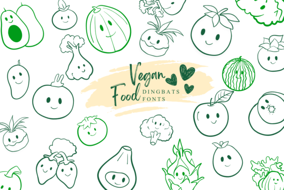 Vegan Food: A Creative Font for Branding