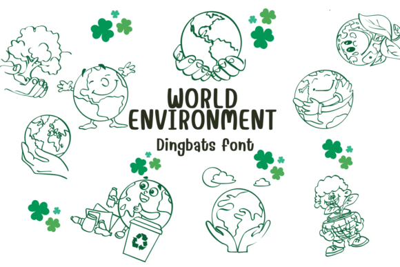 World Environment Dingbats Font for Business Branding